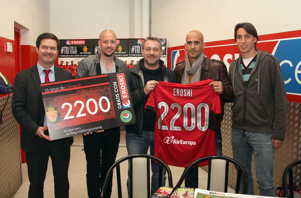 Sinergia 2013 .Eroski + Real Mallorca = 2.400 socios